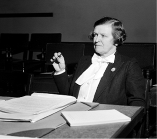 Member of the Australian delegation, Jessie Street, speaks at a meeting of Committee 3 (Economic and Social Cooperation) at the San Francisco Conference, 6 June 1945. [UN Photo/Rosenberg]