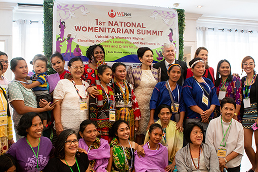 WENet members at the first National Womenitarian Summit in 2019. They look forward to meeting again