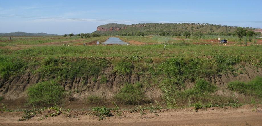 One of the newly constructed channels in the western part of the expansion project.