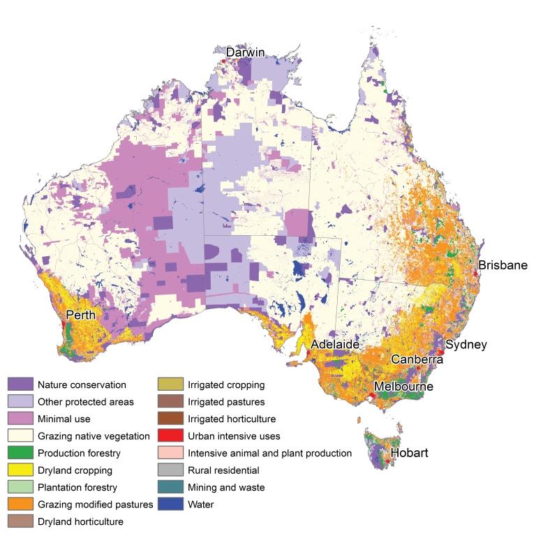 There are a wide variety of land uses within Australia.  Agricultural production and yields vary greatly across Australia because of different geographical and climatic conditions.