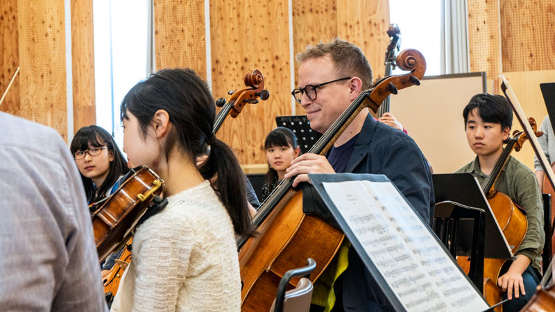 Man with cello