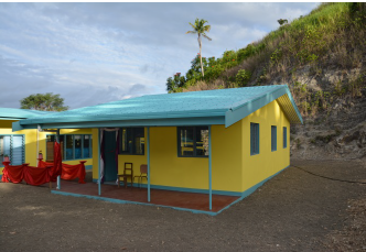 The new library at Barotu Primary School has been built to withstand Category 5 wind speeds