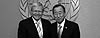 Thumbnail photo of Mr Rudd and Secretary-General Ki-Moon in front of the U.N. logo.