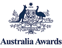 Australian Government crest with words 'Australia Awards'