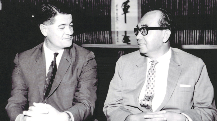 Photo of Jim Forbes and Tun Abdul Razak Hussein