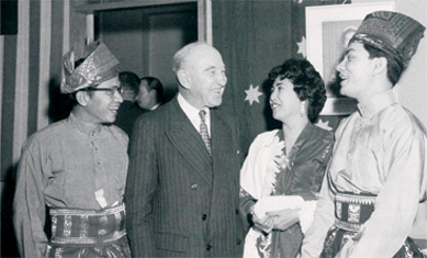 Photo of Malayan Independence Celebrations in Sydney on 31 August 1959.