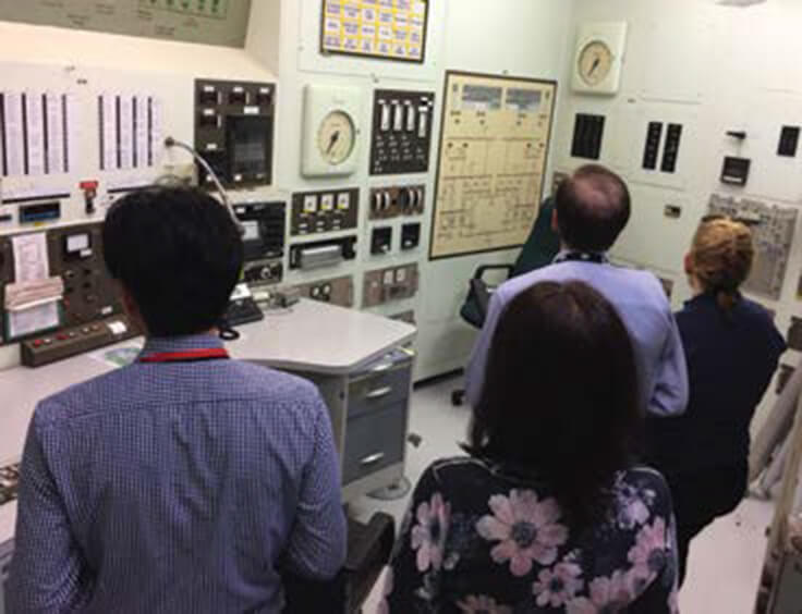 IAEA inspectors and ASNO inspectors during Design Information Verification at the HIFAR reactor in April 2021