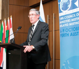 Ewen McDonald, IORA council meeting, Perth, October 2014