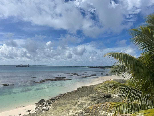 Beach in Tuvalu