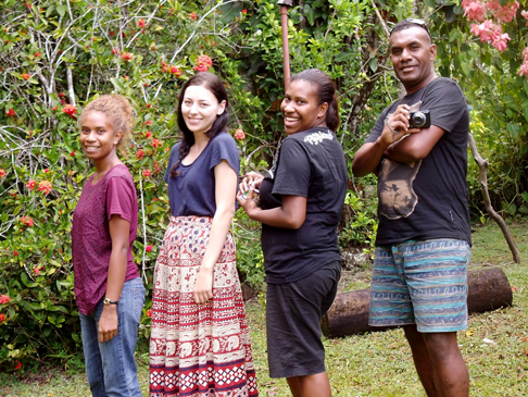  Erin Corkill during her New Colombo Plan scholarship in the Pacific