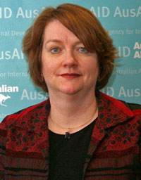 Photo of Margaret McKinnon from AusAID.