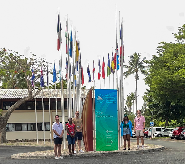 PAYA Inc representatives arrive at the Pacific Community headquarters