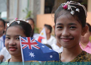 Girls at a Manila school, Philippines