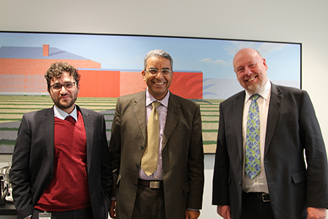 From left CAAR Manager Richard Merzian, CAAR Visiting Fellow Professor Hassan and the head of the Middle East Branch at DFAT, Greg Ralph.