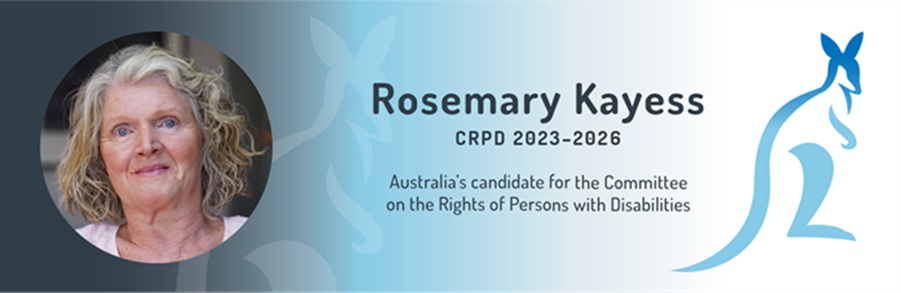 Portrait of Rosemary Kayess, Australia’s Candidate to the United Nations Committee on the Rights of Persons with Disabilities