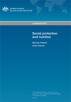 Social protection and nutrition: guidance note | Australian Government ...