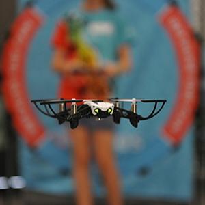 Photo: STEM by Stealth, using drones to engage students in future skills. Photo Credit: She Maps