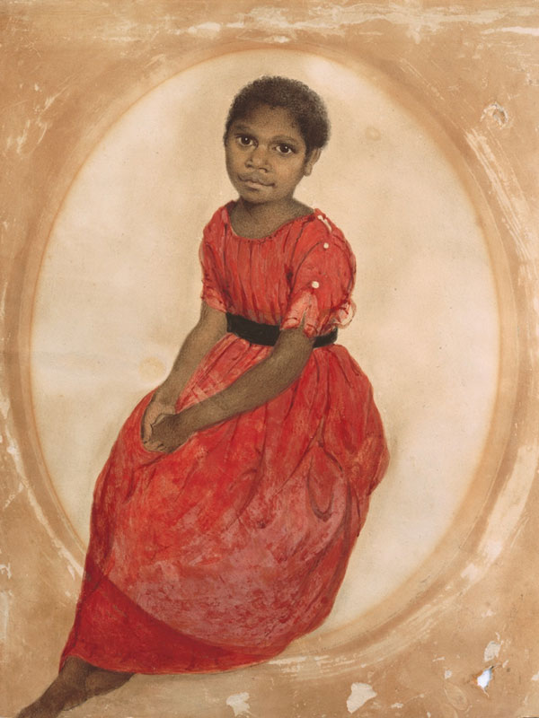 Portrait of girl sitting