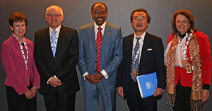 Photo of officials at the conference