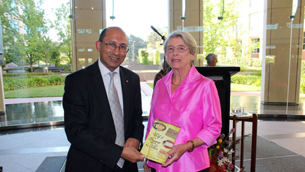 Peter Varghese and Rachel Miller at the book launch